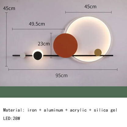 Modern Nordic LED Wall Lamp for Bedrooms and Living Rooms