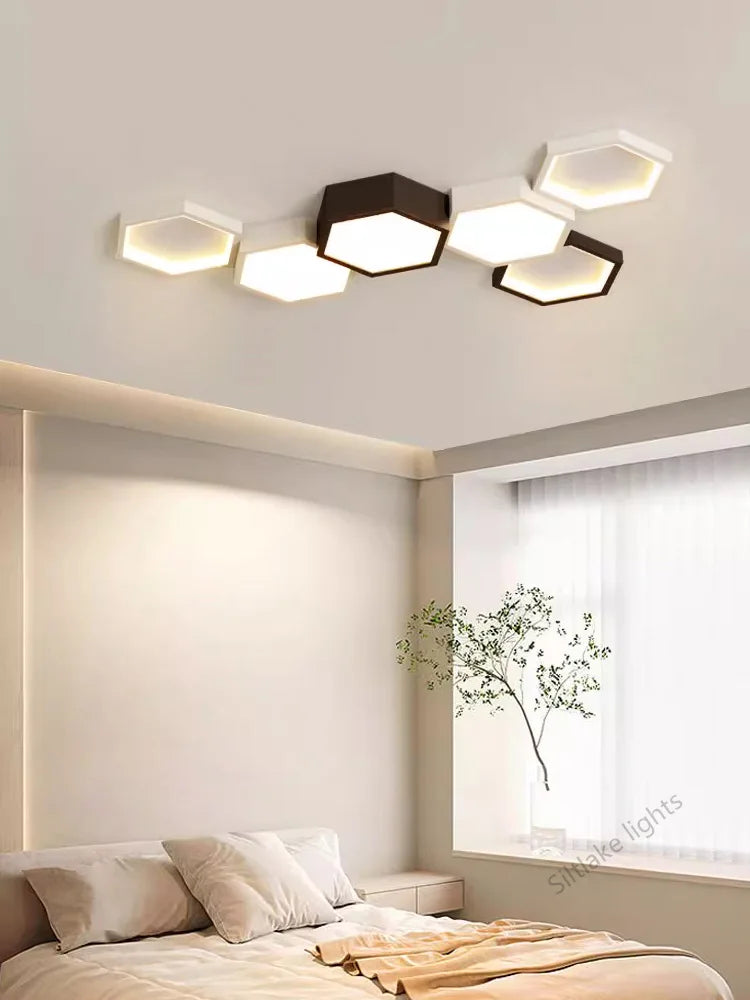 Honeycomb Ceiling Light for Modern Living Spaces