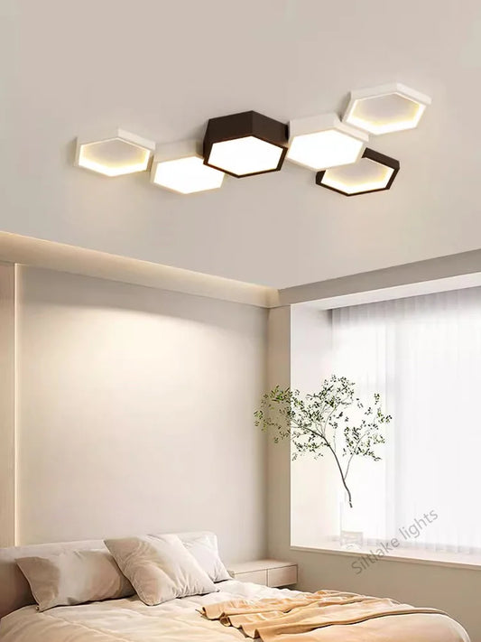 Honeycomb Ceiling Light for Modern Living Spaces
