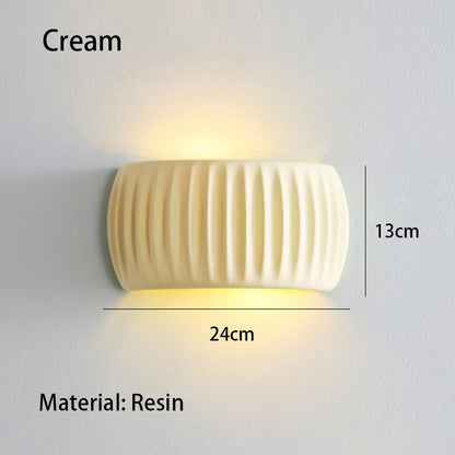 French European Resin Wall Lamp for Elegant Interiors