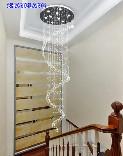 Luxury LED Staircase Chandelier for Modern Interiors