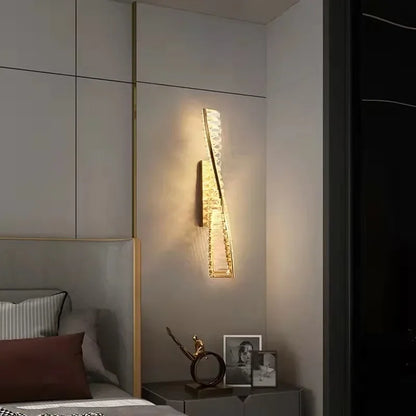 Luxury Crystal LED Wall Lamp for Hallways and Bedrooms