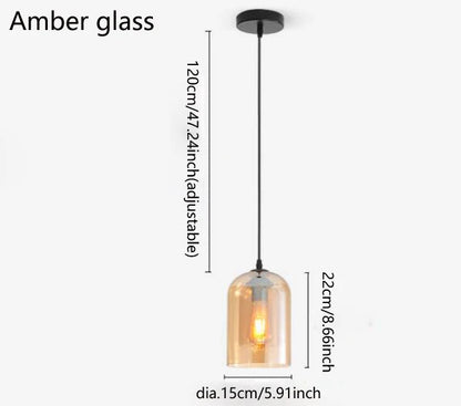 Modern Double Glass Wall Sconce for Bedrooms