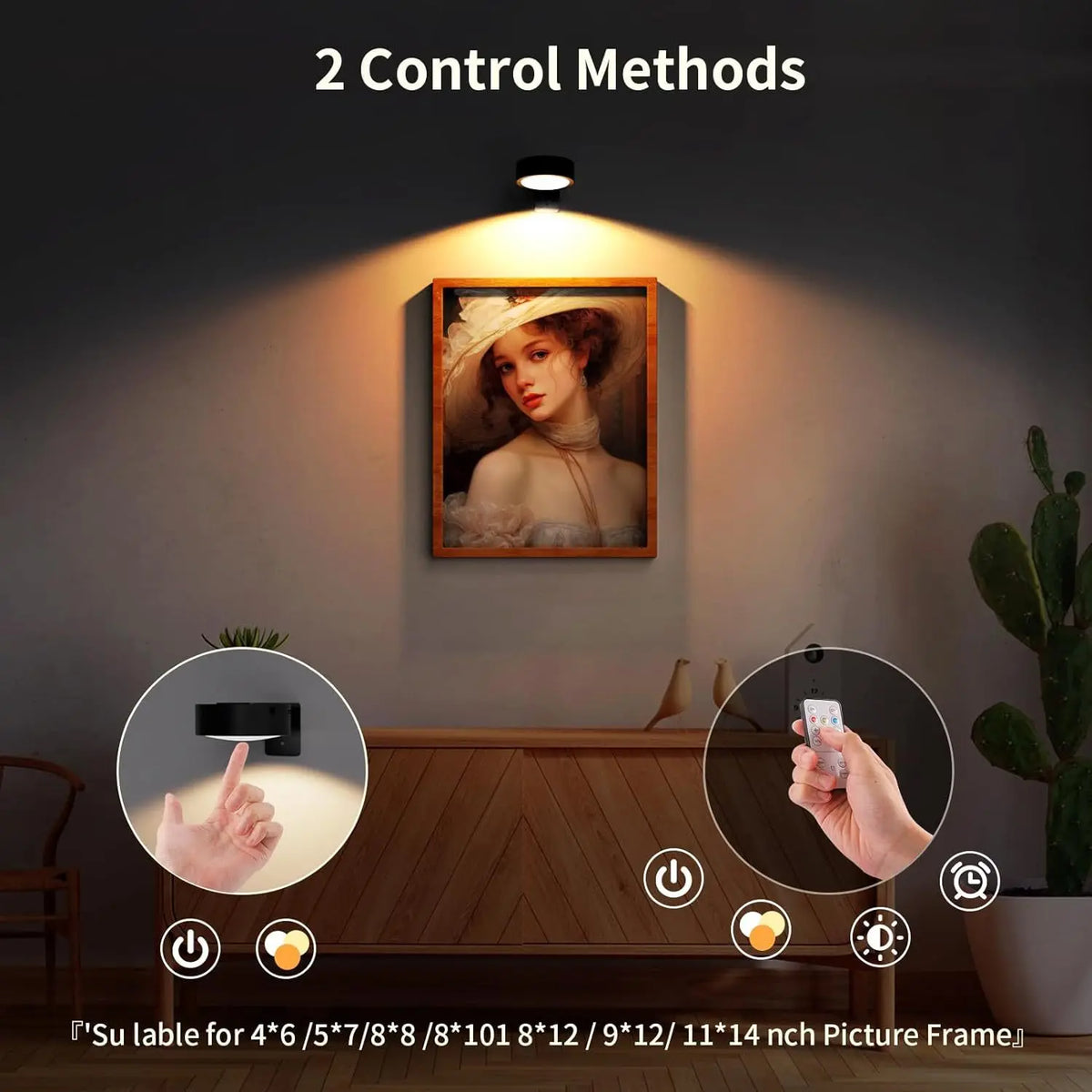 Wireless Magnetic Picture Light with Remote Control