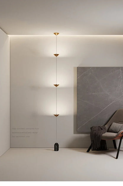 Luxury Minimalist Floor Lamp – Modern Black Ambient Lighting for Living Room