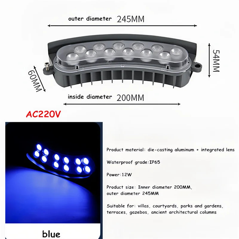 Outdoor LED Tree Spotlight Waterproof Landscape Garden Light