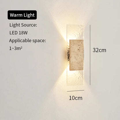 Natural Stone Outdoor LED Wall Sconce for Modern Homes