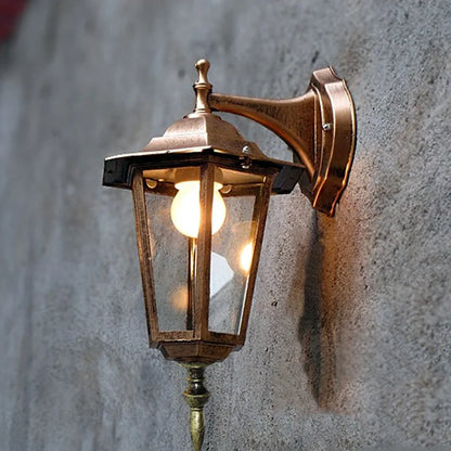 Vintage Waterproof Outdoor Wall Lantern for Porches