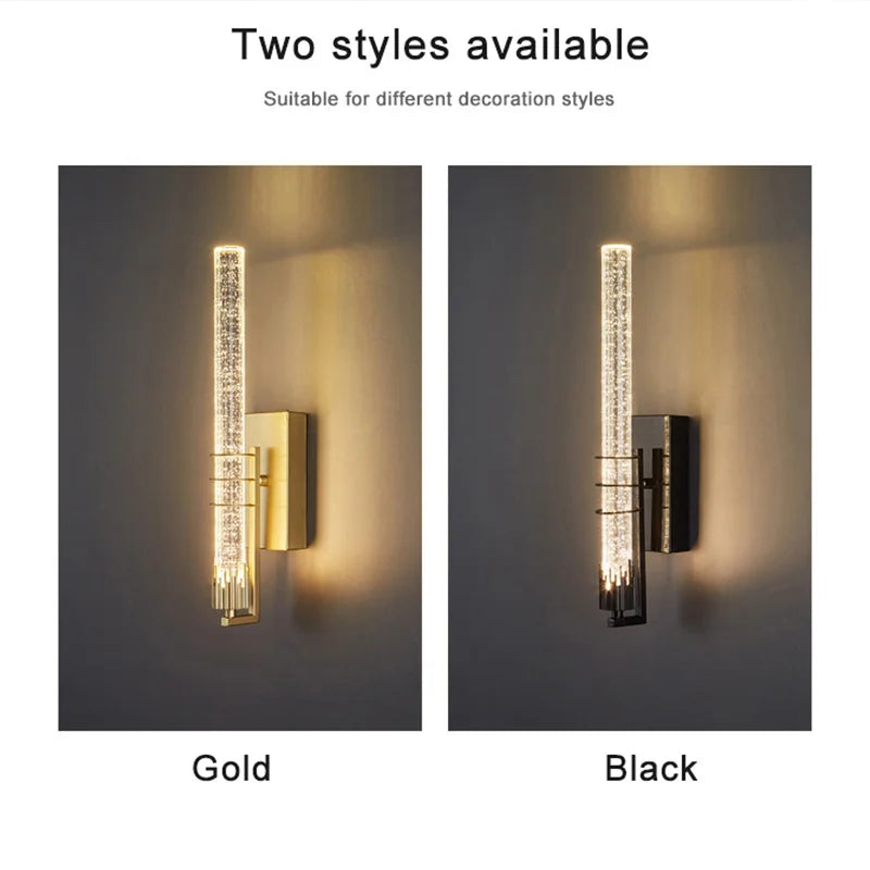 Bubble Crystal Wall Lamp for Luxury Interiors