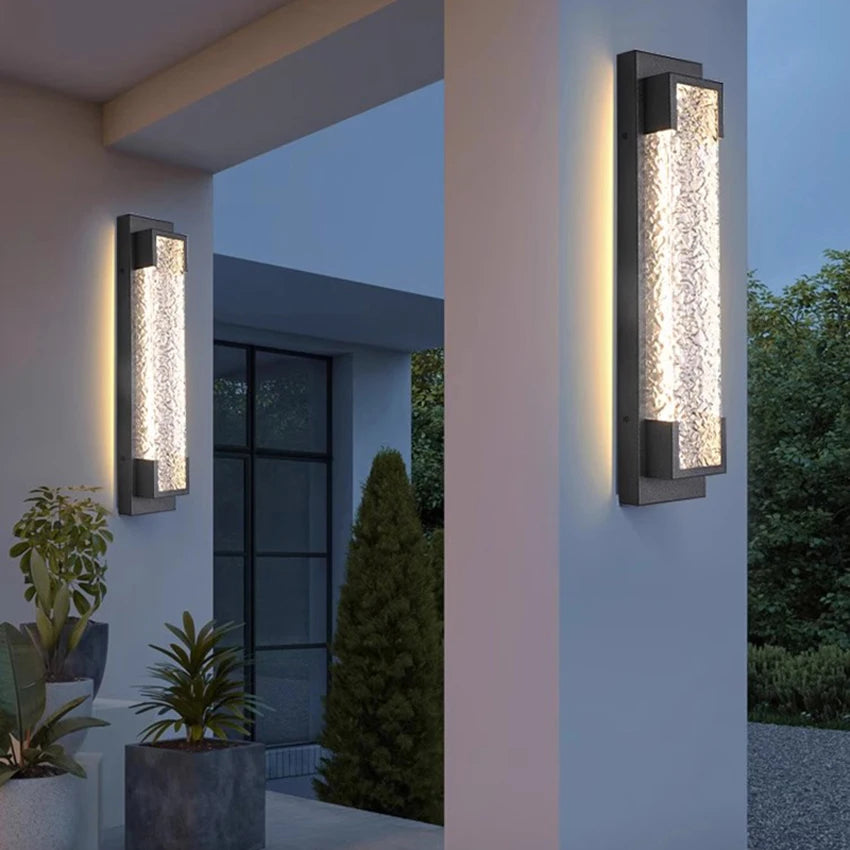 Modern Waterproof Long Strip Outdoor Wall Light