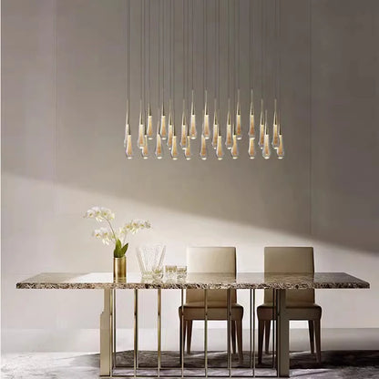 Raindrop Crystal Chandelier Modern Stair and Ceiling Lighting