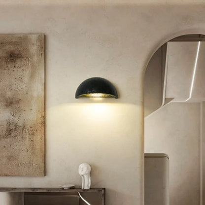 Wabi Sabi Travertine Wall Lamp for Cozy Interiors
