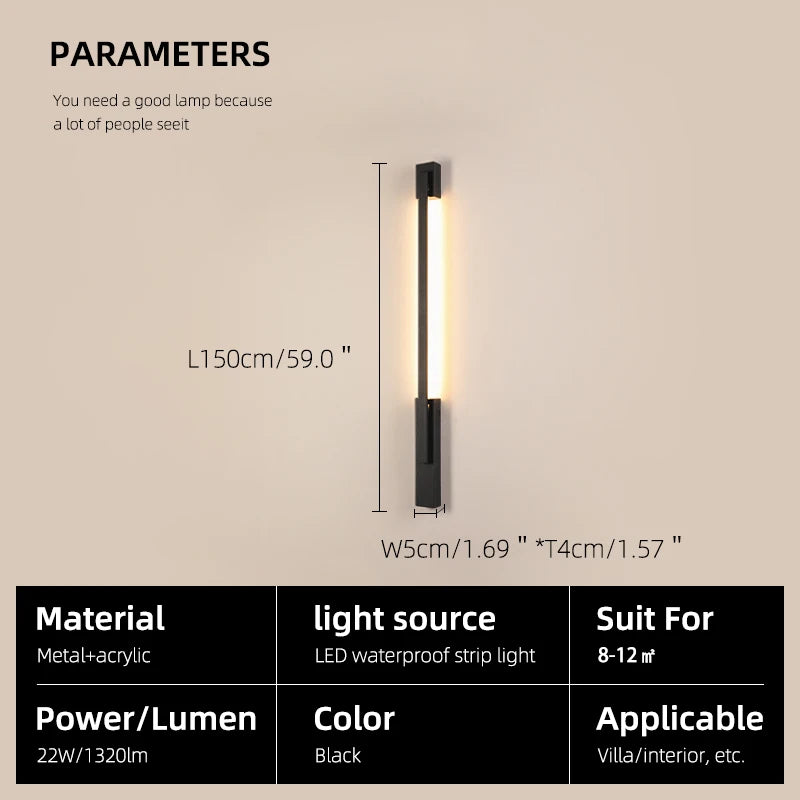 Smart Dimmable Outdoor Wall Light with App Control