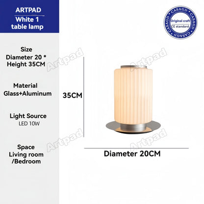 Nordic Glass Floor Lamp – Designer LED Standing Light for Home Decor