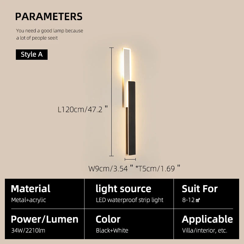 Dimmable Outdoor LED Wall Sconce for Gardens