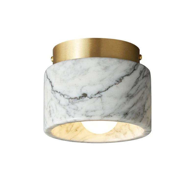 Nordic Marble Ceiling Light for Hallways and Living Rooms