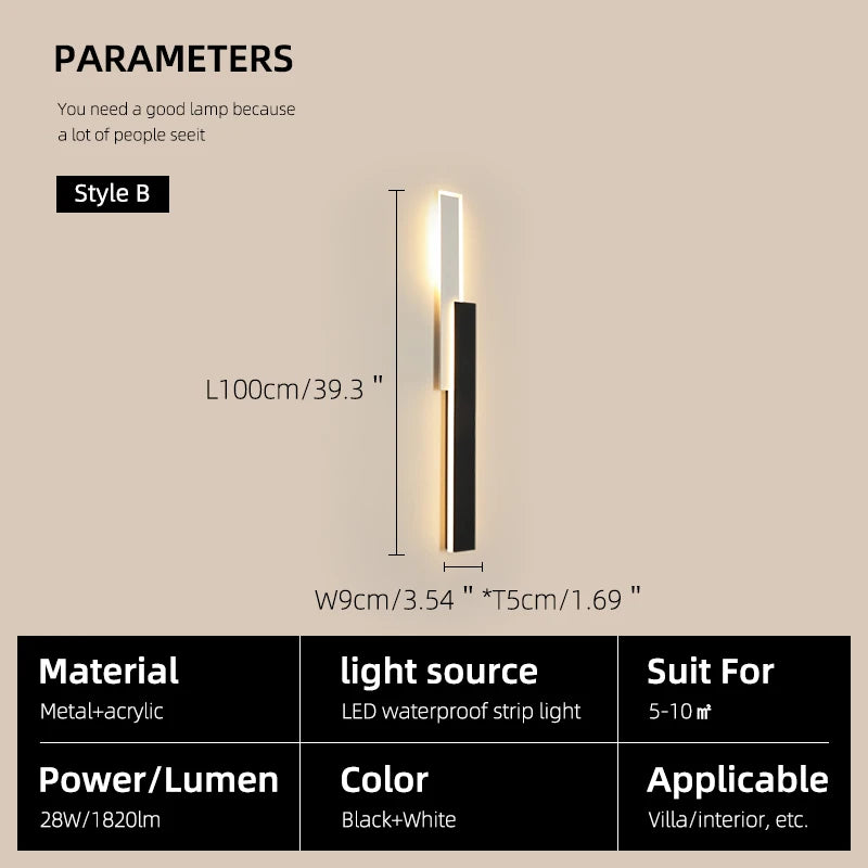Dimmable Outdoor LED Wall Sconce for Gardens