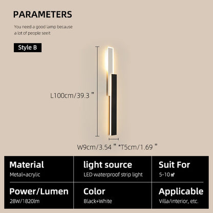 Dimmable Outdoor LED Wall Sconce for Gardens