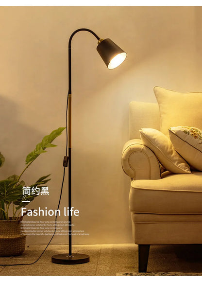 Adjustable LED Floor Lamp – Minimalist Iron Standing Reading Light