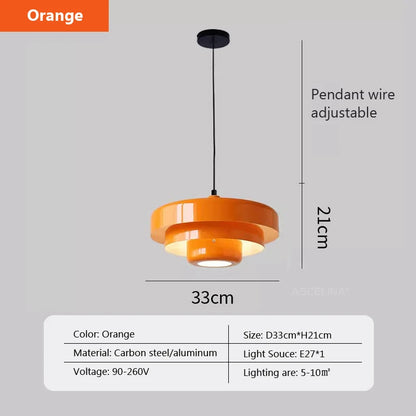 Nordic Aluminum Pendant Light Medieval Style Ceiling Lamp