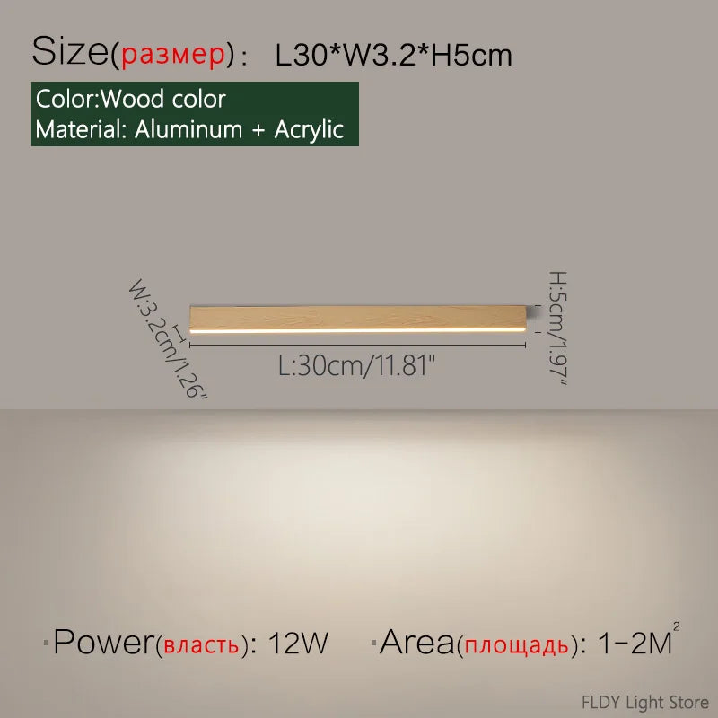 Minimalist LED Strip Ceiling Light for Modern Interiors