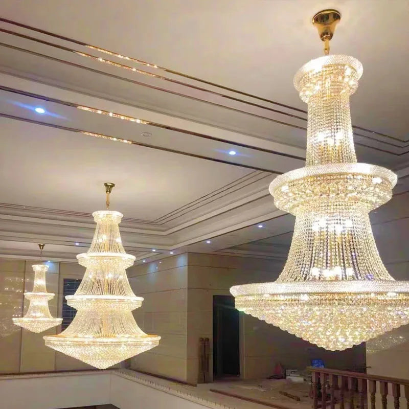 Luxury Crystal Chandelier for Villas and Staircases
