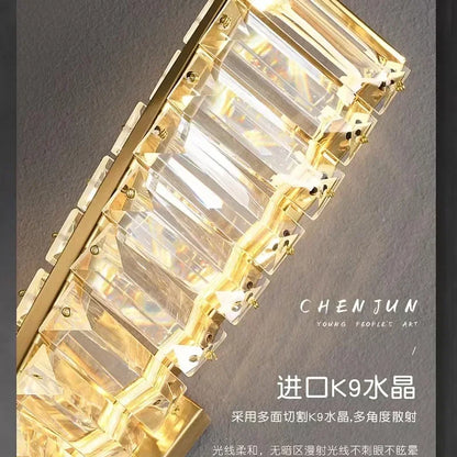 Luxury Crystal LED Wall Lamp for Hallways and Bedrooms
