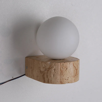 Japanese Retro Glass Wall Lamp for Warm Interiors