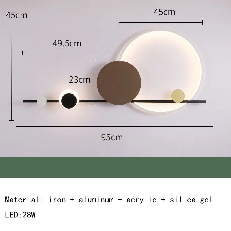 Modern Nordic LED Wall Lamp for Bedrooms and Living Rooms