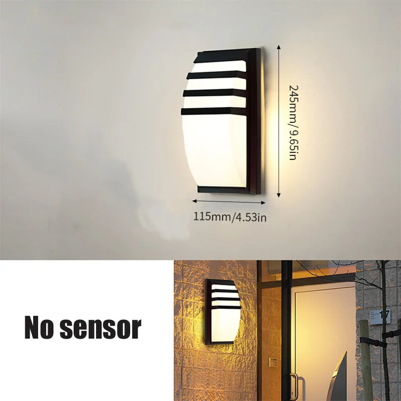 IP66 Motion Sensor Outdoor Wall Light for Porches