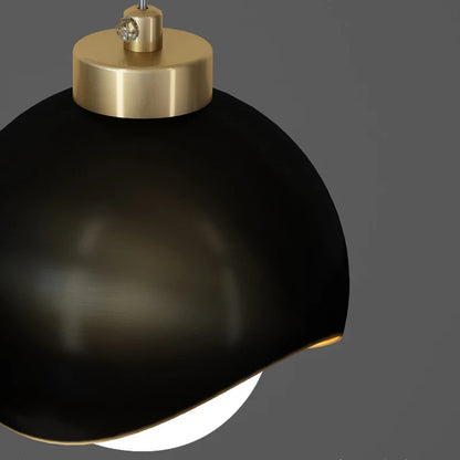 Glass Ball Pendant Lamp Modern Bedroom Bedside Hanging Light