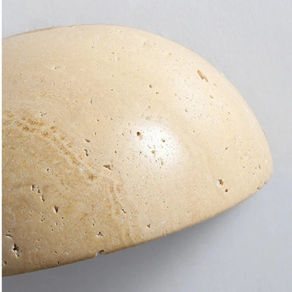 Wabi Sabi Travertine Wall Lamp for Cozy Interiors