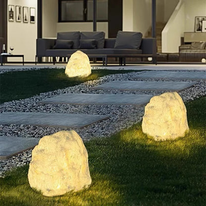 Solar Stone Garden Light for Lawn Decor