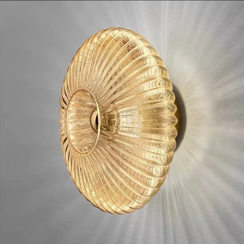 Nordic Glass Wall Sconce LED Bedroom Living Room Lamp