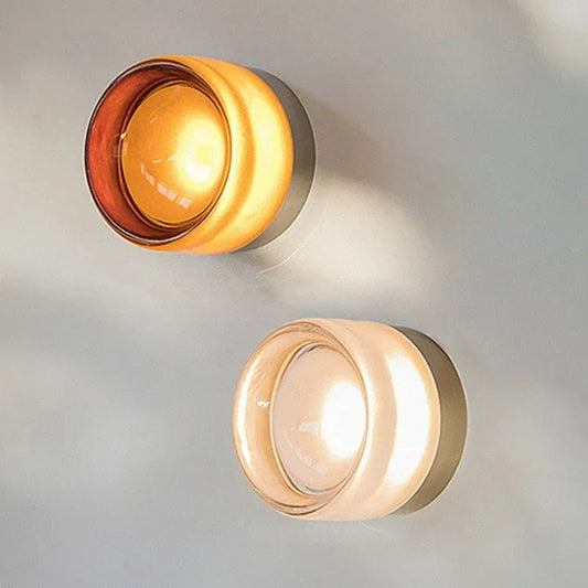 Nordic Round LED Wall Lamp for Bedroom Decor