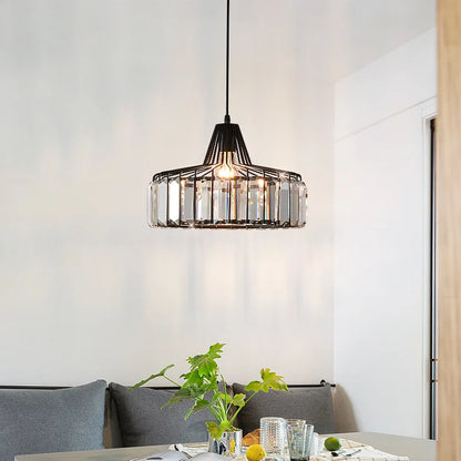 Nordic Crystal Pendant Light Kitchen Island Dining Room Lamp