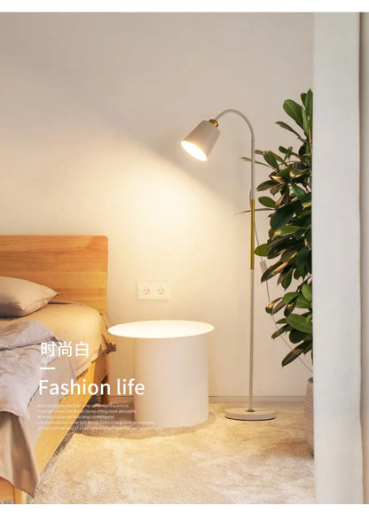 Adjustable LED Floor Lamp – Minimalist Iron Standing Reading Light
