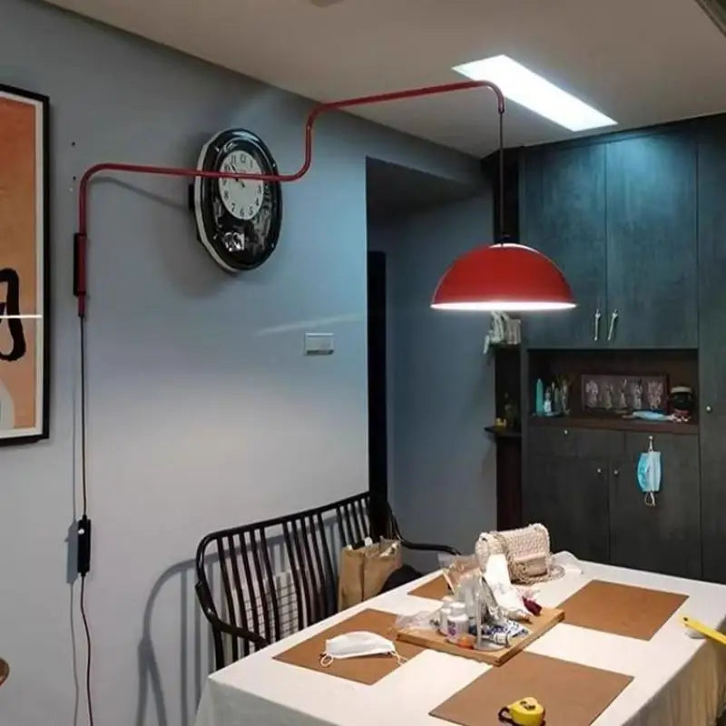 Rotatable Long Arm Wall Lamp for Reading Spaces