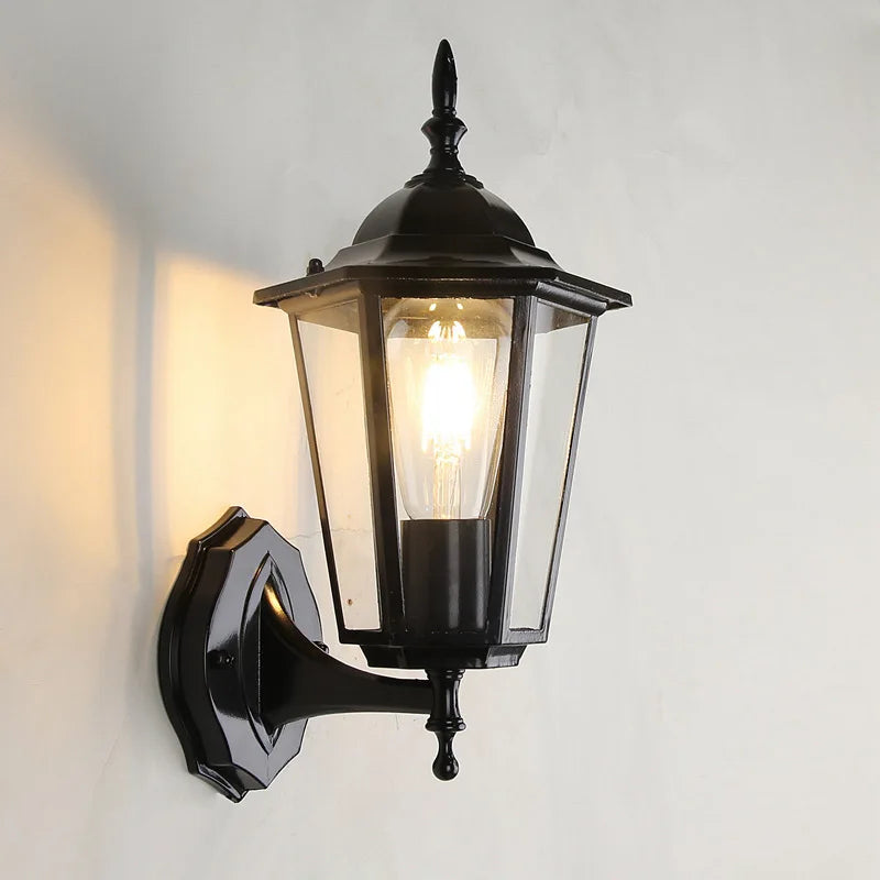Vintage Waterproof Outdoor Wall Lantern for Porches
