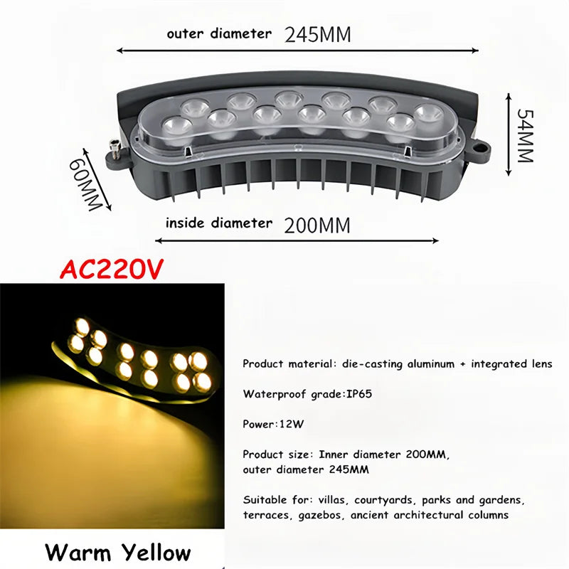 Outdoor LED Tree Spotlight Waterproof Landscape Garden Light