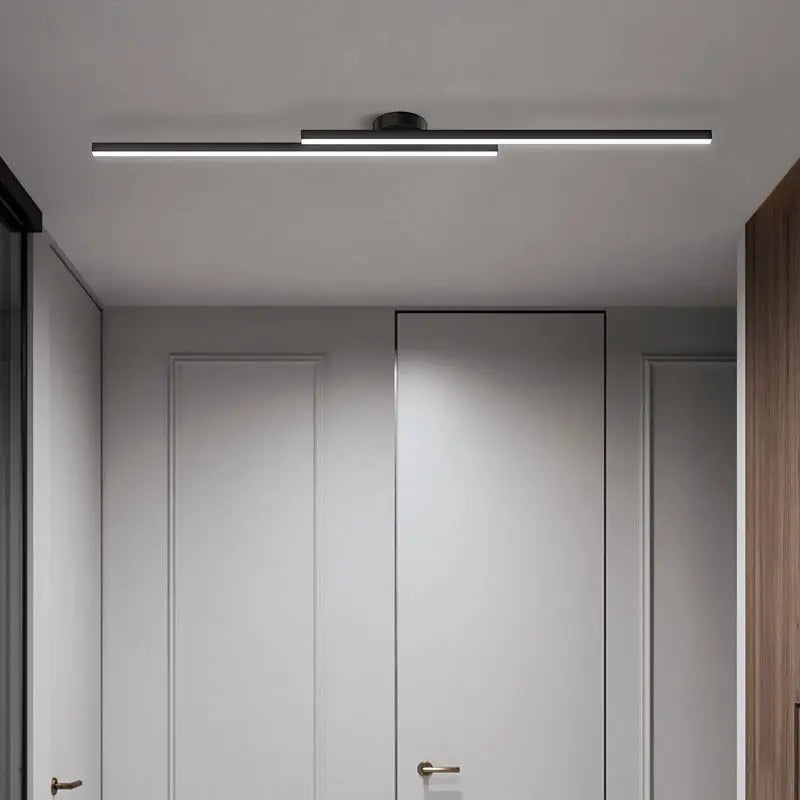 Long Aluminum LED Ceiling Light Modern Hallway Balcony Lighting