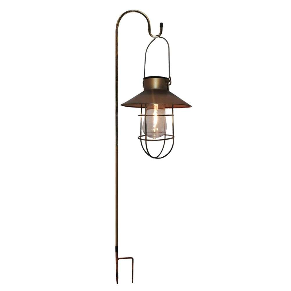 Vintage Solar Camping Lantern for Outdoor Decor