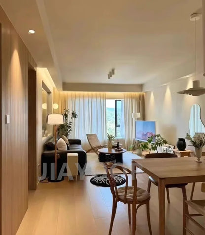 Modern Glass Floor Lamp – Elegant Decorative Lighting for Living Room