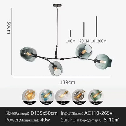 Modern Branch Pendant LED Ceiling Chandelier