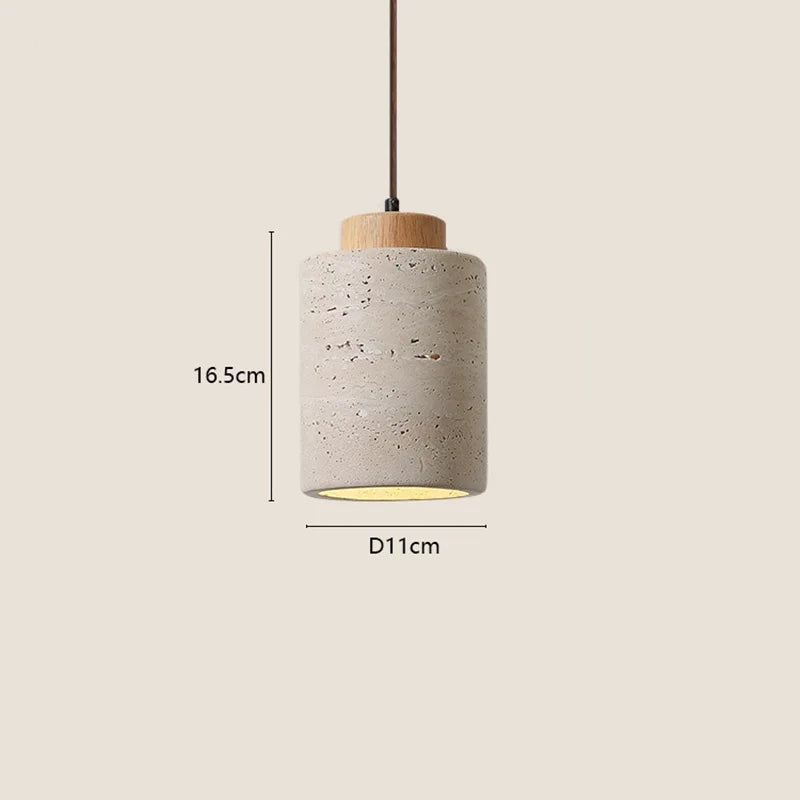 Japanese Wabi Sabi Pendant Modern Bedroom Bedside Hanging Lamp