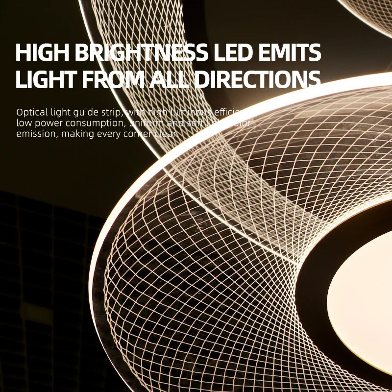 Modern LED Chandelier Living Room Dining Room Kitchen Ceiling Light