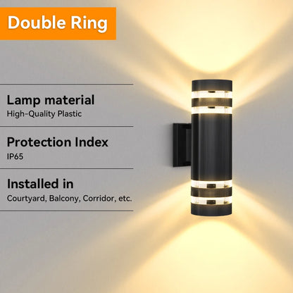 Outdoor LED Wall Sconce E27 Up Down Waterproof Porch Light