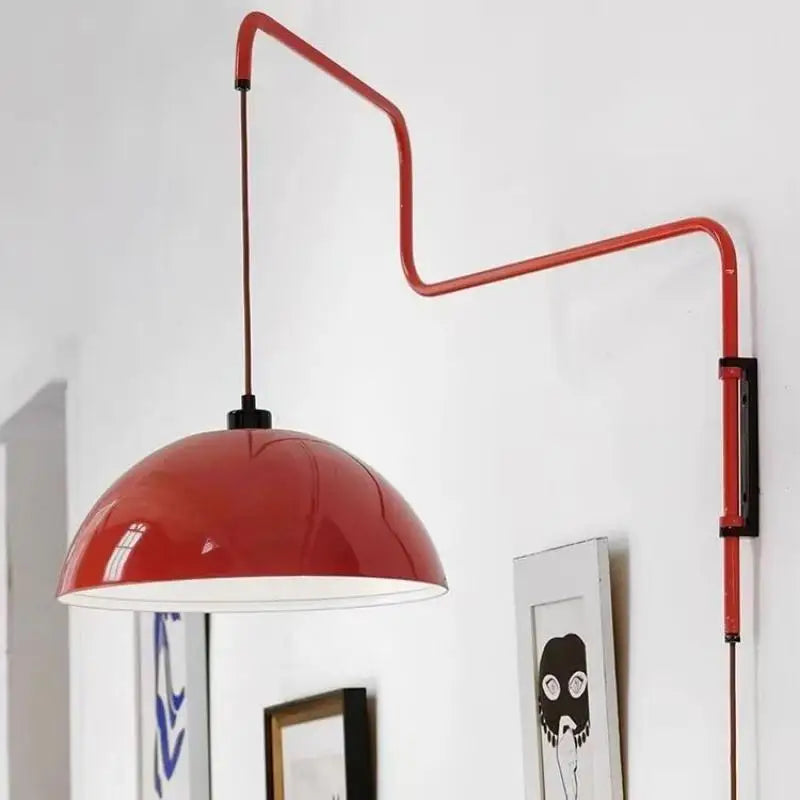 Rotatable Long Arm Wall Lamp for Reading Spaces