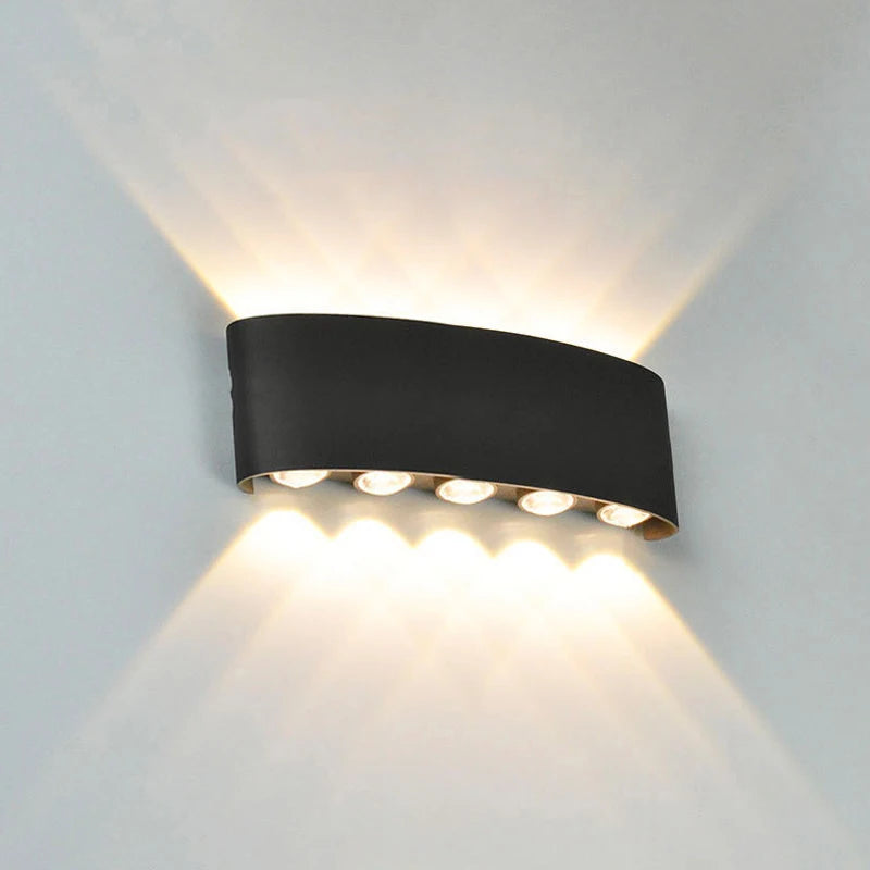 Top and Bottom Shine LED Wall Lamp Waterproof outdoor Light