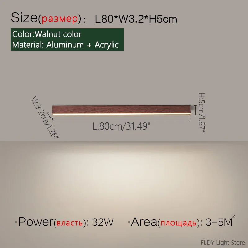 Minimalist LED Strip Ceiling Light for Modern Interiors